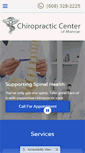 Mobile Screenshot of chirocentermonroe.com